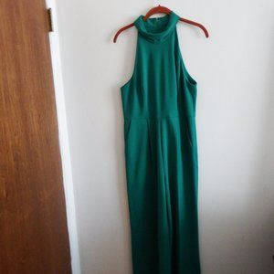 Calvin Klein Green Empire Waist Jumpsuit  10